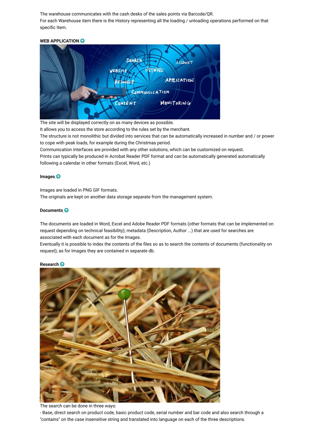 Web application and research