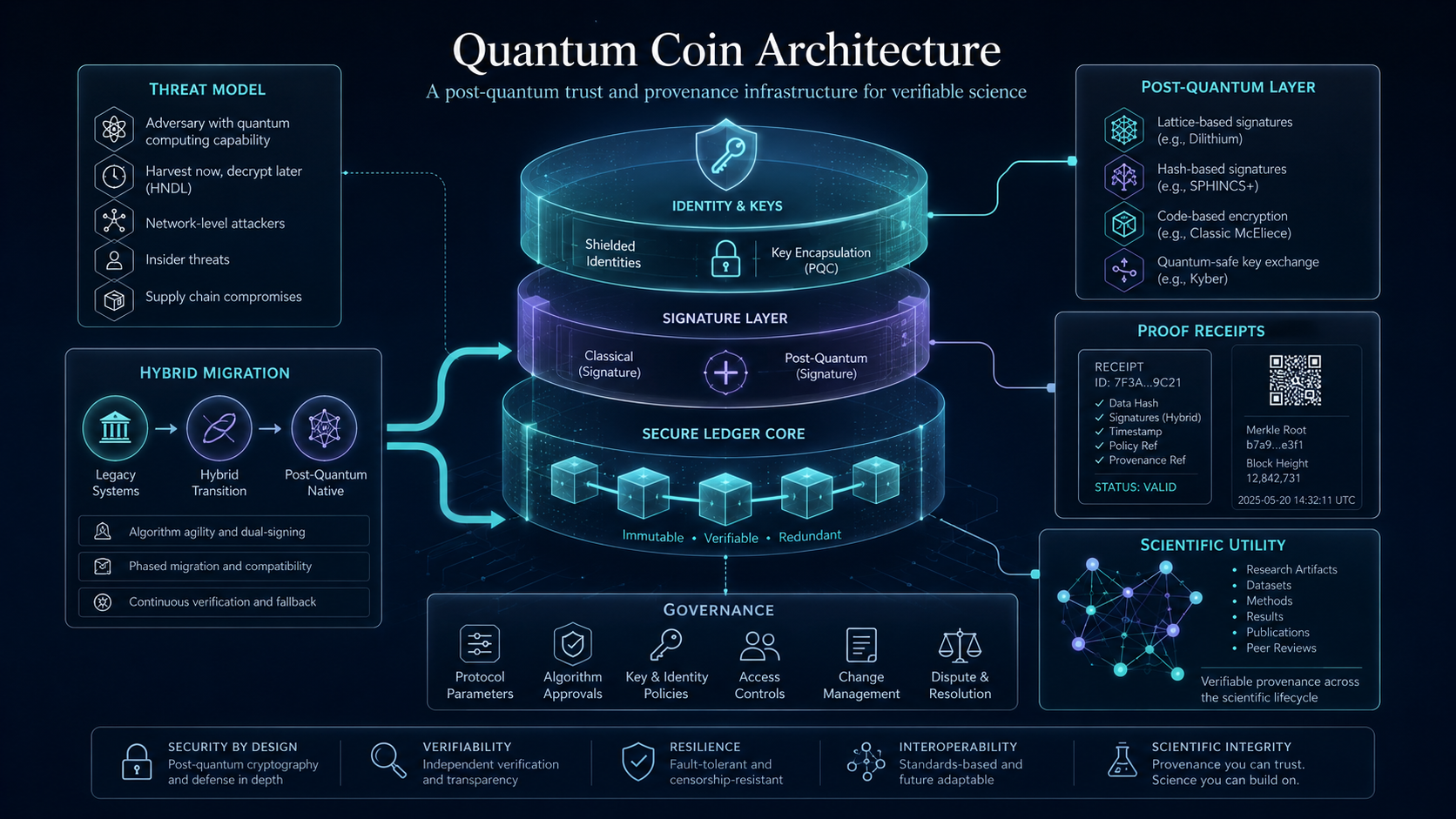 Quantum Coin Architecture diagram