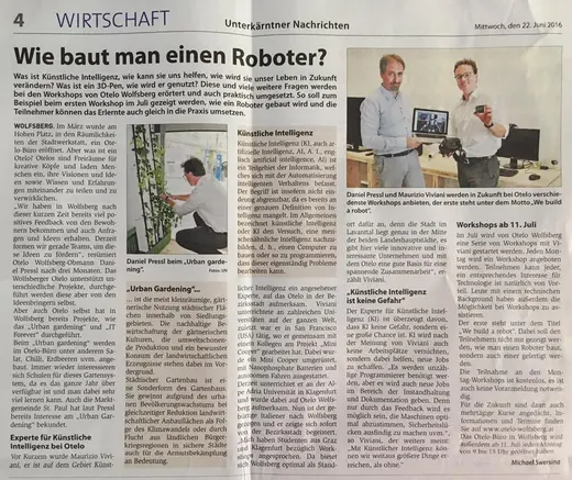 Robotics in Austrian press