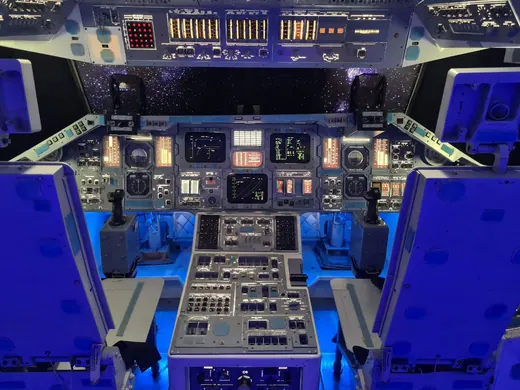 Space Shuttle Pilots Cabin Instruments